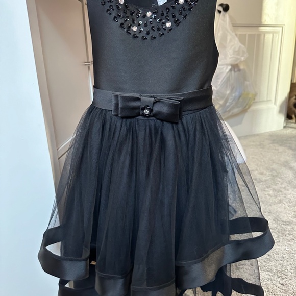 Black Special Occasion Tulle Dress Size 3T - Picture 4 of 8